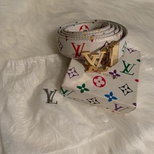 ♥️OFFER? Designer Monogram White belt